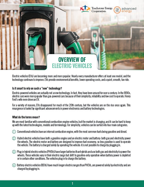 Overview of Electric Vehicles