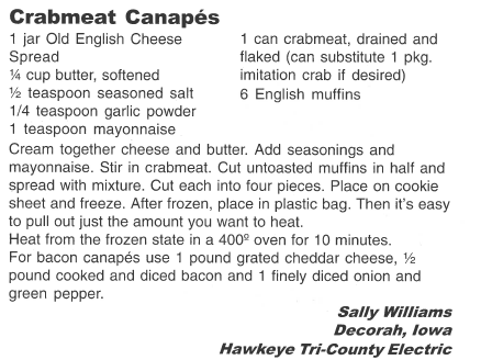 Crabmet Canapes