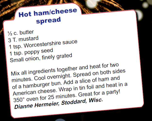 Hot Ham Cheese Spread