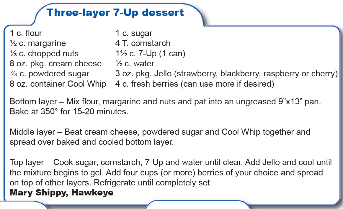 Three Layer 7UP Dessert