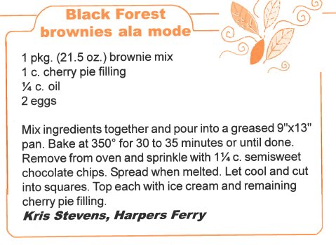 Black Forest Brownies Ala Mode