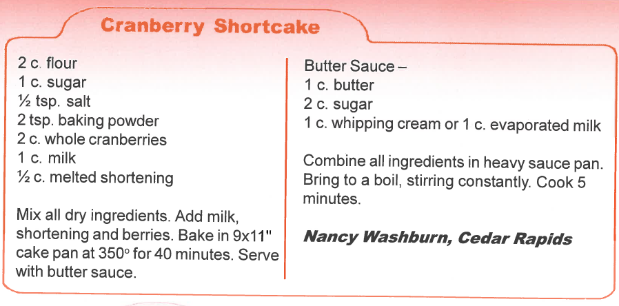 Cranberry Shortcake
