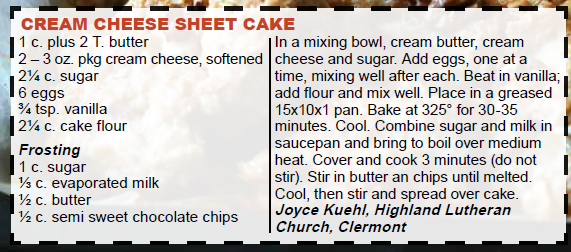 Cream Cheese Sheet Cake