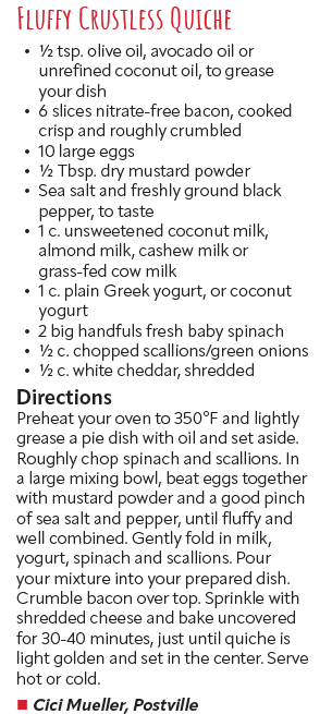 Fluffy Crustless Quiche