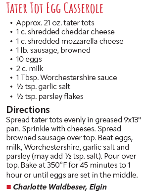 Tater Tot Egg Casserole