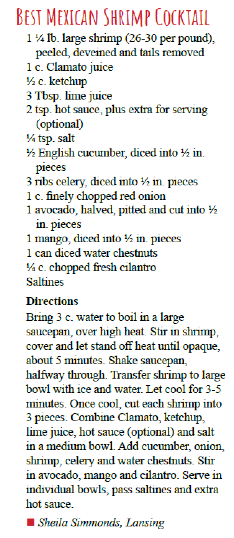 Best Mexican Shrimp cocktail