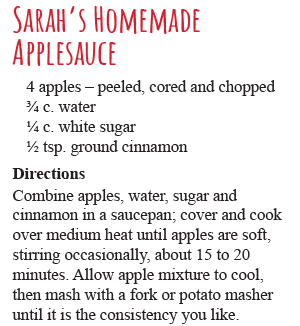 Sarah's Homemade Applesauce