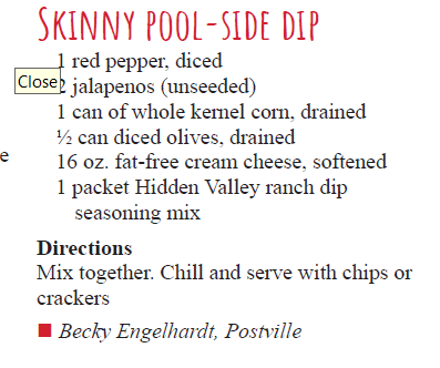 Skinny Pool-Side Dip