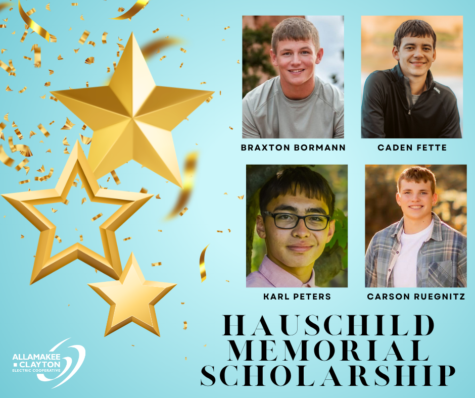 Hauschild Memorial Scholarship winners 2026